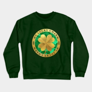 Lucky charm 4 leaf clover Crewneck Sweatshirt